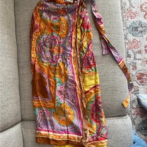 Zara printed wrap skirt, size EUR small.